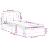 vidaXL Cadre de lit sans matelas Zadar blanc 90x200 cm similicuir