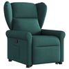 vidaXL Fauteuil inclinable vert fonc&eacute; tissu