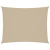 vidaXL Voile de parasol tissu oxford rectangulaire 3x4,5 m beige