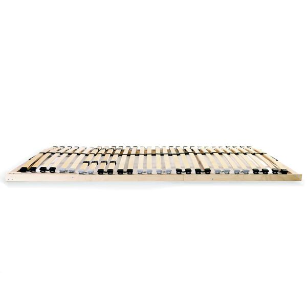 vidaXL Sommier &agrave; lattes sans matelas avec 28 lattes 7 zones 90x200 cm