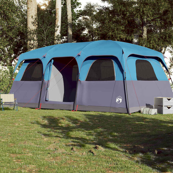 vidaXL Tente de cabine familiale 10 personnes bleu imperméable
