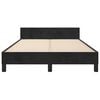 vidaXL Cadre de lit sans matelas noir 120x190 cm velours