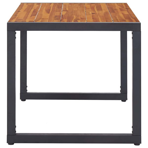 vidaXL Ensemble &agrave; manger de jardin 7 pcs gris fonc&eacute;