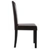 vidaXL Chaises &agrave; manger lot de 4 marron similicuir