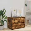 vidaXL Armoire de rangement Ch&ecirc;ne fum&eacute; 80 x 48 x 57 cm