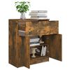 vidaXL Buffet Ch&ecirc;ne fum&eacute; 60x30x70 cm Bois d'ing&eacute;nierie