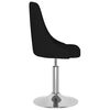 vidaXL Chaises pivotantes &agrave; manger lot de 2 Noir Tissu