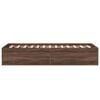 vidaXL Cadre de lit sans matelas ch&ecirc;ne marron 90x190 cm