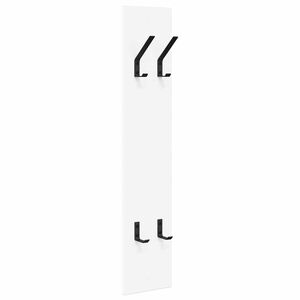 vidaXL Porte-manteau mural Montage mural Blanc 20 x 1,5 x 100 cm