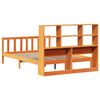 vidaXL Lit biblioth&egrave;que sans matelas cire marron 120x190cm pin massif