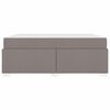 vidaXL Cadre de lit avec matelas Taupe 180 x 200 cm tissu