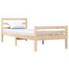 vidaXL Cadre de lit sans matelas bois massif 100x200 cm