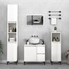 vidaXL Ensemble de meubles de salle de bain 2 pcs blanc brillant