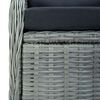 vidaXL Ensemble &agrave; manger de jardin 5pcs Gris clair R&eacute;sine tress&eacute;e