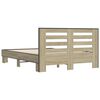 vidaXL Cadre de lit sans matelas ch&ecirc;ne sonoma 140x200 cm