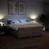 vidaXL Sommier &agrave; lattes de lit avec matelas Taupe 180x200 cm Tissu