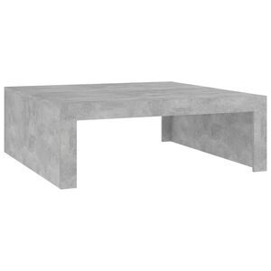vidaXL Table basse gris b&eacute;ton 100x100x35 cm bois d'ing&eacute;nierie