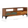 vidaXL Meuble TV 118x35x45 cm Bois de r&eacute;cup&eacute;ration massif