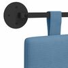 vidaXL T&ecirc;te de lit suspendue Montage mural Uni Bleu 150 x 55 x 5 cm