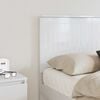 vidaXL T&ecirc;te de lit Blanc Brillant 135 cm Bois d'ing&eacute;nierie