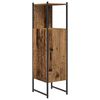 vidaXL Ensemble de mobilier de salle de bain avec &eacute;tag&egrave;re 3 pcs Marron