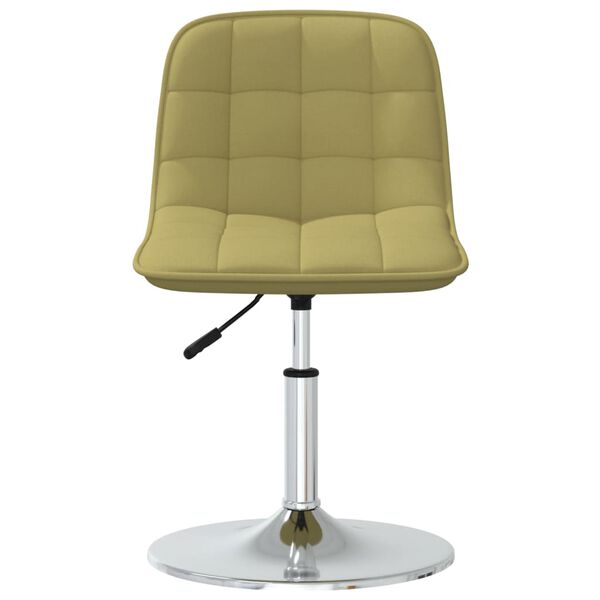 vidaXL Chaises pivotantes &agrave; manger lot de 4 vert tissu