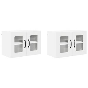 vidaXL Panneau de lave-vaisselle 2 pcs Blanc 60 x 31 x 40 cm