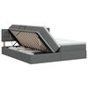 vidaXL Lit avec rangement et matelas Gris fonc&eacute; 140 x 200 cm Velours
