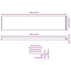 vidaXL Appui de fen&ecirc;tre Anthracite avec grain de bois PVC
