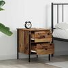 vidaXL Cabinet de Chevet avec tiroir Bois ancien 40 x 42 x 50 cm