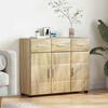 vidaXL Buffet Ch&ecirc;ne Sonoma 88,5 x 30,5 x 73 cm Bois d'ing&eacute;nierie