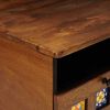 vidaXL Meuble TV Noyer 70 x 33 x 46 cm Bois de mangue massif
