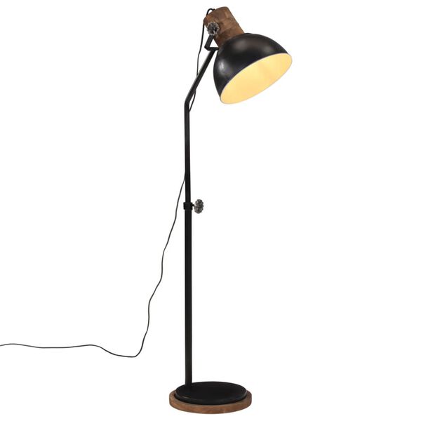 vidaXL Lampadaire 25 W noir 30x30x100-150 cm E27