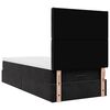 VidaXL Cadre de lit ottoman avec matelas noir 100x200cm velours