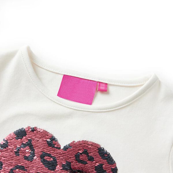 T-shirt enfants &agrave; manches longues &eacute;cru 116