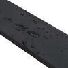 vidaXL Bordure en caoutchouc de chasse-neige noir 150x8x1 cm