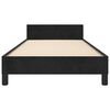 vidaXL Cadre de lit sans matelas noir 100x200 cm velours