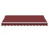 vidaXL Auvent r&eacute;tractable automatique bordeaux 350x250 cm