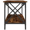 vidaXL Table d'appoint Ch&ecirc;ne fum&eacute; 55x38x45 cm Bois d'ing&eacute;nierie