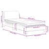 vidaXL Lit avec matelas Dover noir 90x200 cm velours