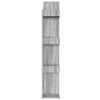 vidaXL Biblioth&egrave;que Sonoma gris 86x25,5x140 cm Bois d'ing&eacute;nierie