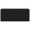 vidaXL Ensemble meuble TV Montage mural Ch&ecirc;ne noir 100 x 30 x 41 cm