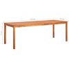 vidaXL Ensemble &agrave; manger d'ext&eacute;rieur 9 pcs et coussins Acacia solide