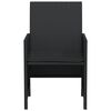 vidaXL Ensemble de bistro 3 pcs avec coussins noir résine tressée