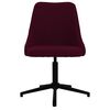 vidaXL Chaises pivotantes &agrave; manger lot de 4 violet tissu
