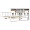vidaXL Lit bibliothèque sans matelas blanc 180x200 cm bois pin massif