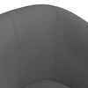 vidaXL Chaise cabriolet gris fonc&eacute; tissu