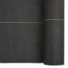 vidaXL Membrane anti-mauvaises herbes noir 1x100 m PP