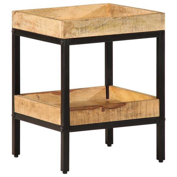 vidaXL Table d'appoint Marron 35 x 35 x 45 cm Bois de mangue massif