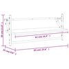 vidaXL &Eacute;tag&egrave;res murales avec barres 2 pcs sonoma gris 65x25x30 cm